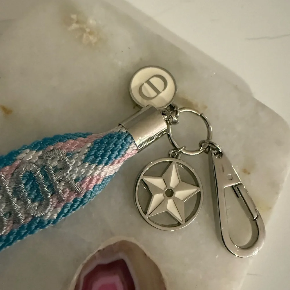 DIOR Accessories Woven Bag Charm Key Chain